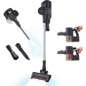imageLG Cordzero Q3 Cordless Stick Vacuum Cleaner Graphite Color with LED Crevice Tool Auto MultiSurface Detect Dual Floor Max Lite NozzleGraphite