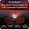 imageLG CineBeam S PU615U 4K UHD Ultra Short Throw Smart Projector Auto Screen Adjustment up to 100 Projection up to DCIP3 154 4500001 Contrast Speakers with Dolby Atmos HDR10 HDMI USB HID
