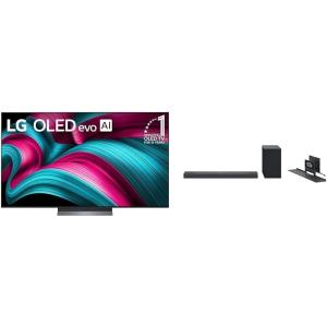 imageLG 83Inch Class OLED evo AI 4K C5 Series Smart TV OLED83C5PUA 2025 SC9S 313Channel Perfect Matching Soundbar 2024 Model65 Inches